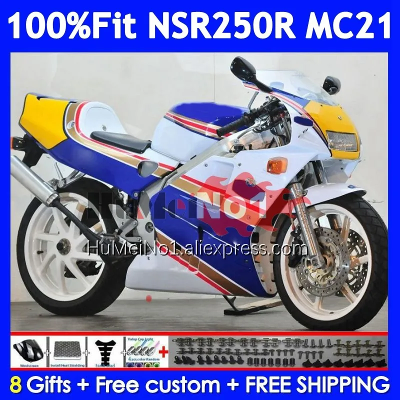 

Blue White Injection For HONDA NSR250R MC21 PGM3 1990 1991 1992 1993 15No.0 NSR250 NSR 250 R RR NSR 250R 90 91 92 93 Fairing