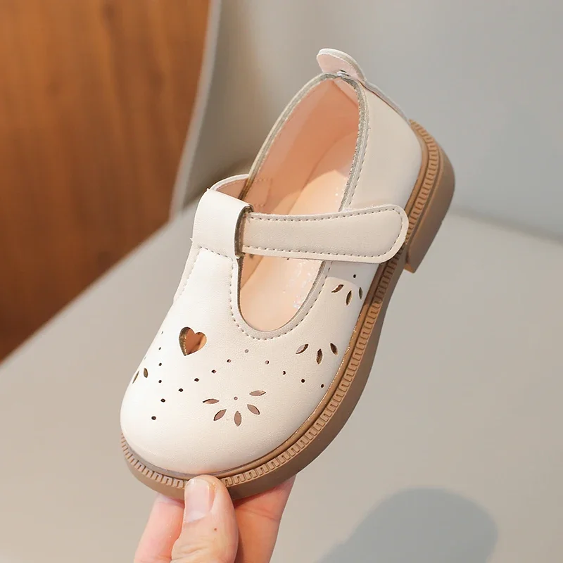 Kids Fall Shoes 2024 Spring Autumn Baby Girl Shoes 1 To 2 Year Casual Solid Color Soft Sole Anti Slip Girls Princess Single Shoe