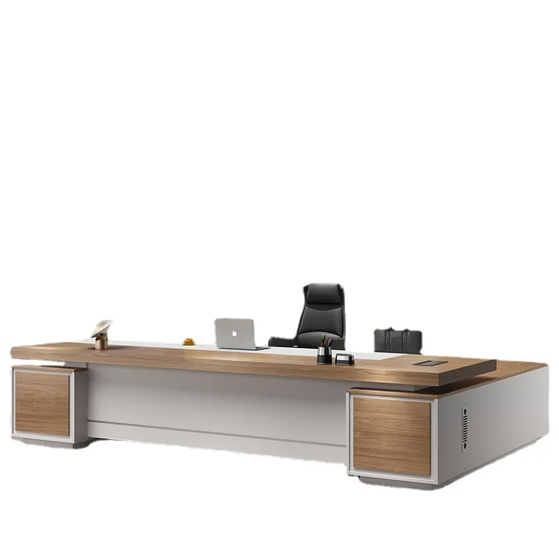 

Old Office Desk and Chair Combination Simple Modern Furniture Set Large