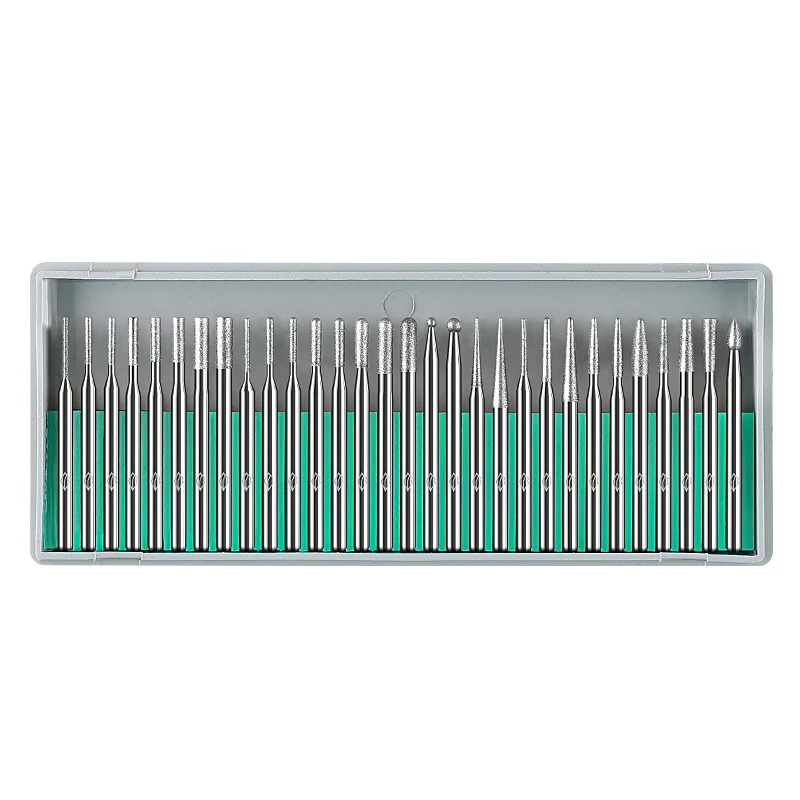 First Grade Diamond Grinding Head, Small Diamond Grinding Head 3mm Set, Jade Carving Electric Polishing Head Tool