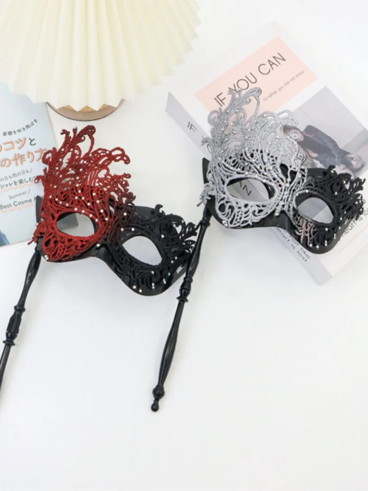 Masque pour les yeux Sexy plume eau diamant gland vénitien mascarade bal Halloween fête déguisement accessoires de déguisement dame masque facial