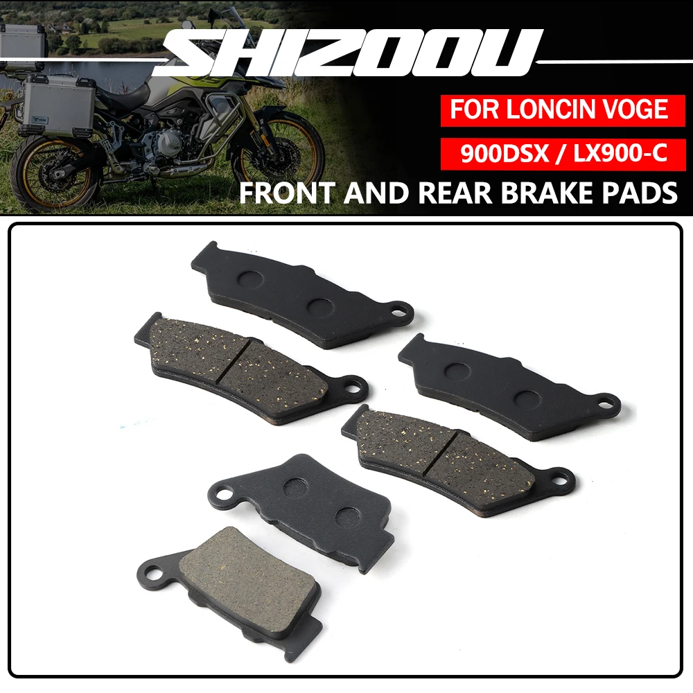 Motorrad Vorder- und Hinterrad-Bremsbeläge und -Scheiben für Loncin VOGE 900DSX DS900X LX900-C 2024