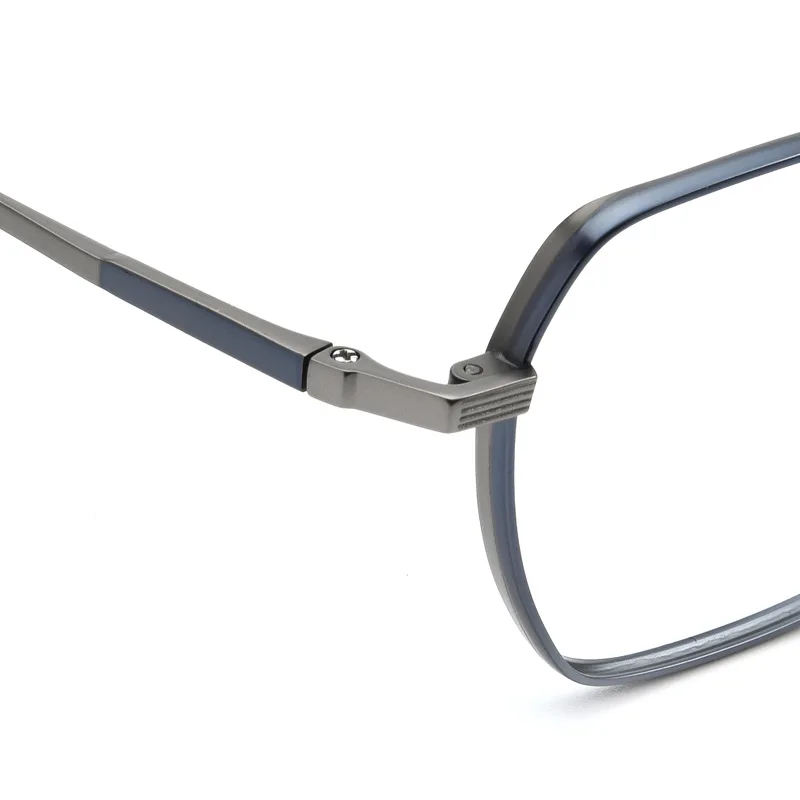超軽量純チタンメガネフレーム男性ビジネスカジュアル眼鏡紳士ファッション高級多角形レトロデザイン眼鏡