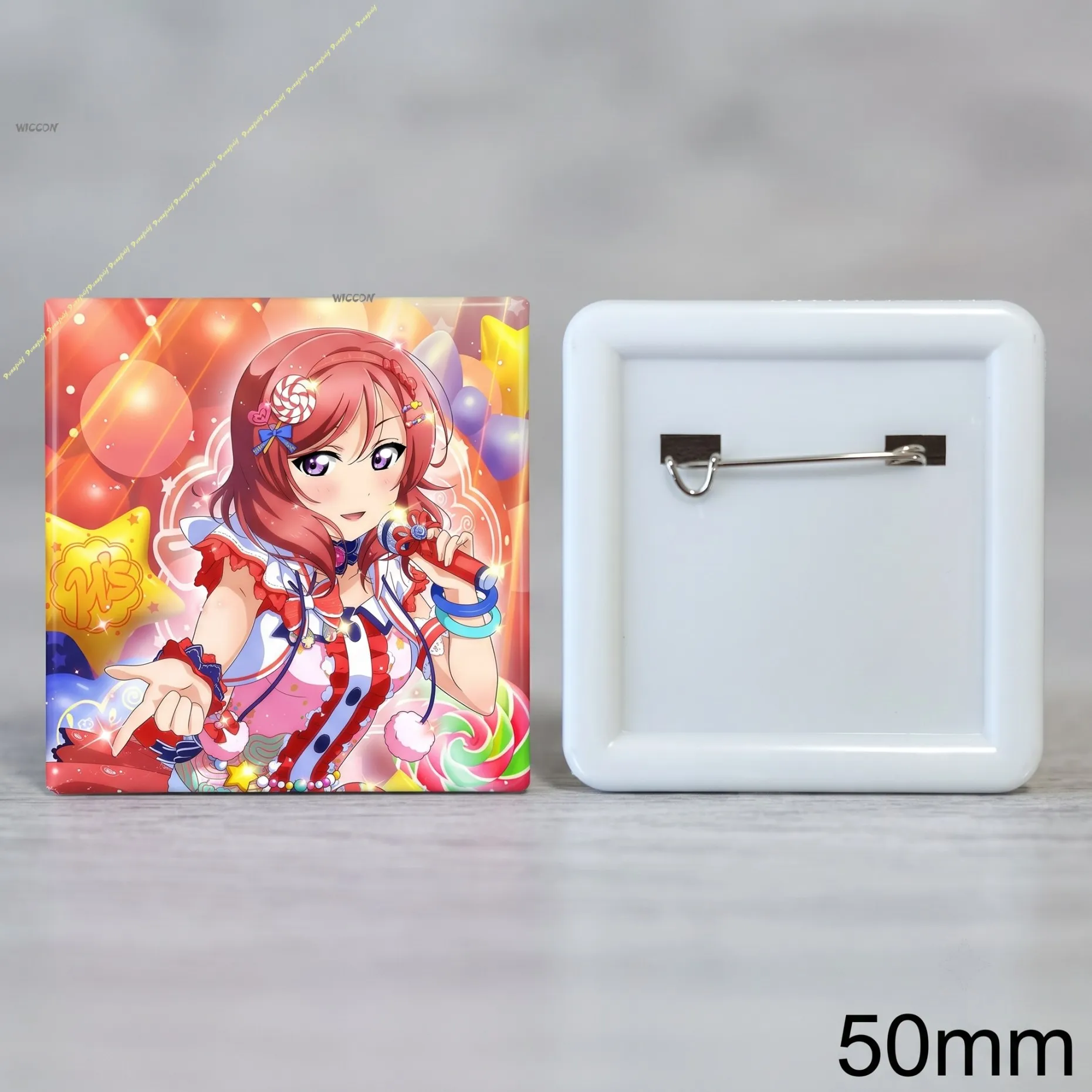 LoveLive! Maki Nishikino Anime Badge Pin, μ's School Idol Project Maki Collectible Brooch Gift Maki Nishikino LoveLive! Badge