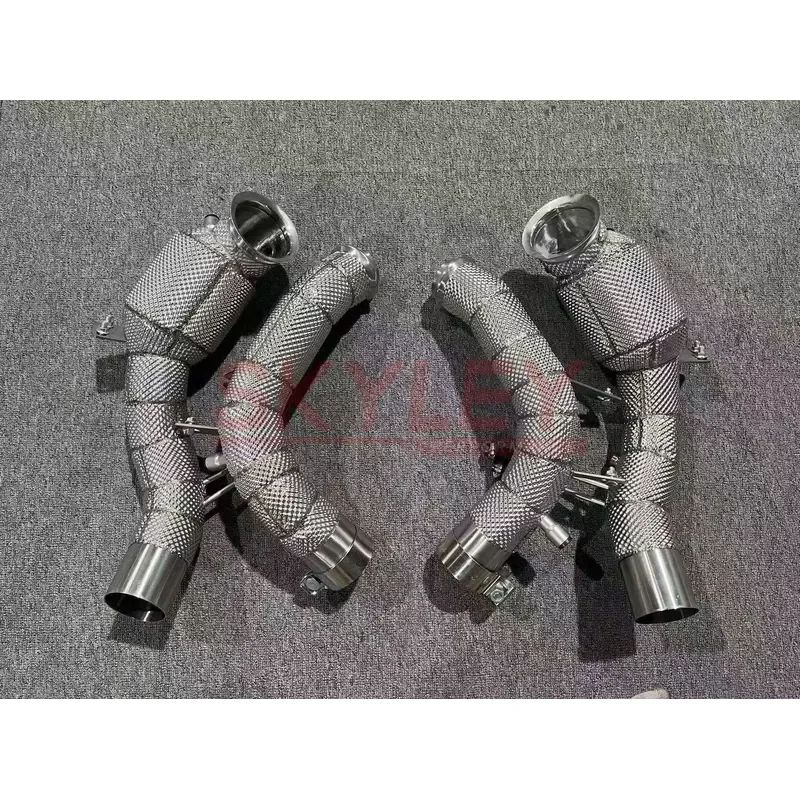 High Flow Catted Downpipe for S63 E Performance W223 4.0T V8 2023+ 100 200 300 400 Cell