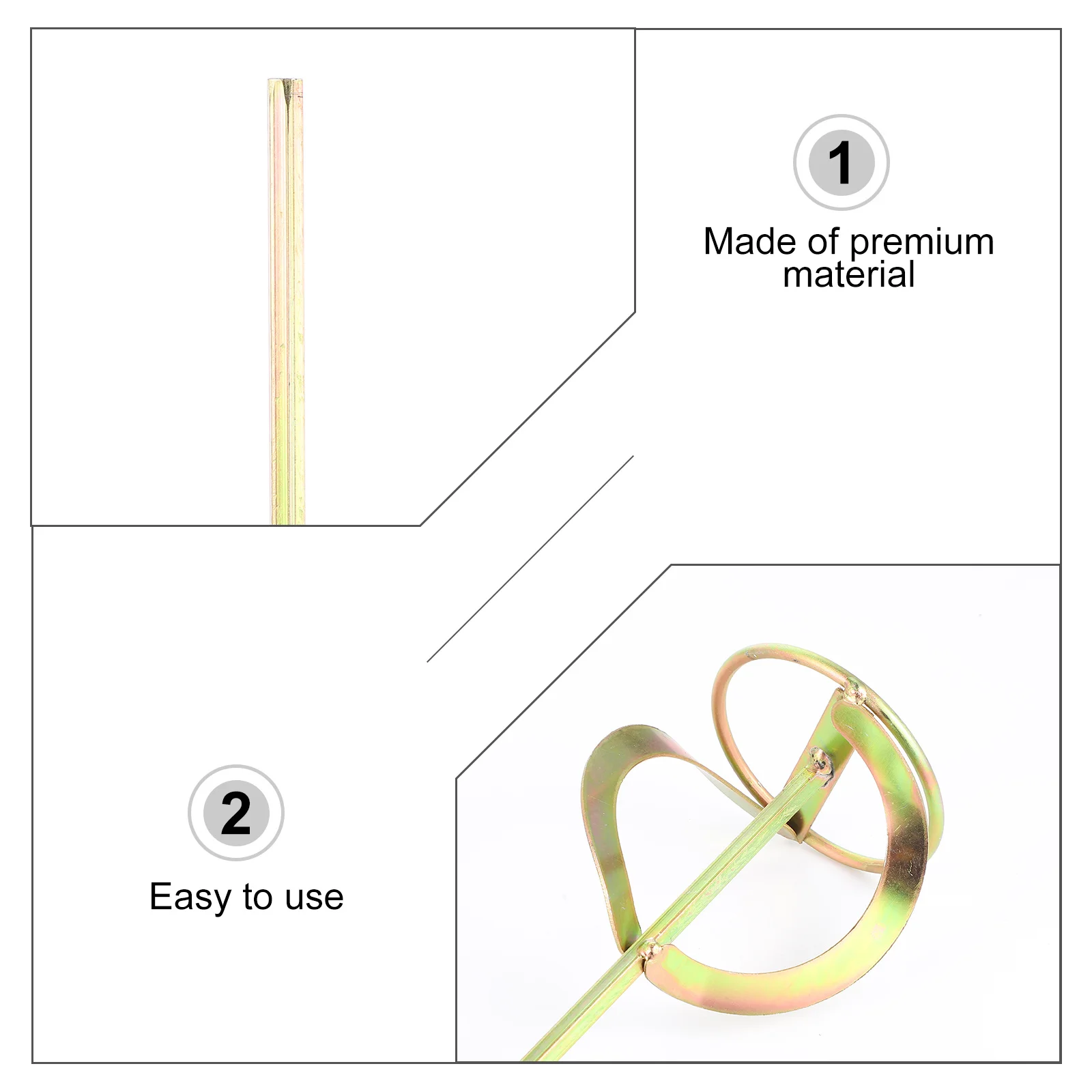 

High Carbon Steel Mixing Rod Environmental Protection Cement Paint Mixing Paddle Mixer Fitting Mixer Attachment