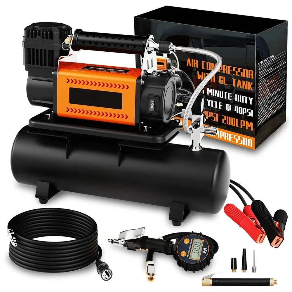 2025 hot sale Portable Heavy Car Air Compressor With Auto-Stop Function With a Digital Gauge 150psi 12v Tire Inflator Pump