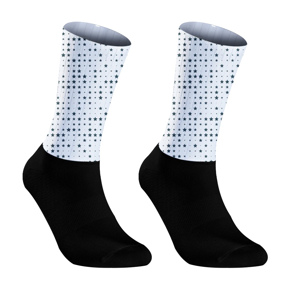 Chaussettes de compression de vélo pour l'extérieur, chaussettes de sport de course, chaussettes de cyclisme, nouveau, 2024