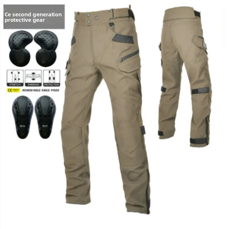 

Motorcycle Riding Pants Breathable Motocross All-Season Comfortable Protection Trousers Two-Tone Colors Knight Casual Jeans