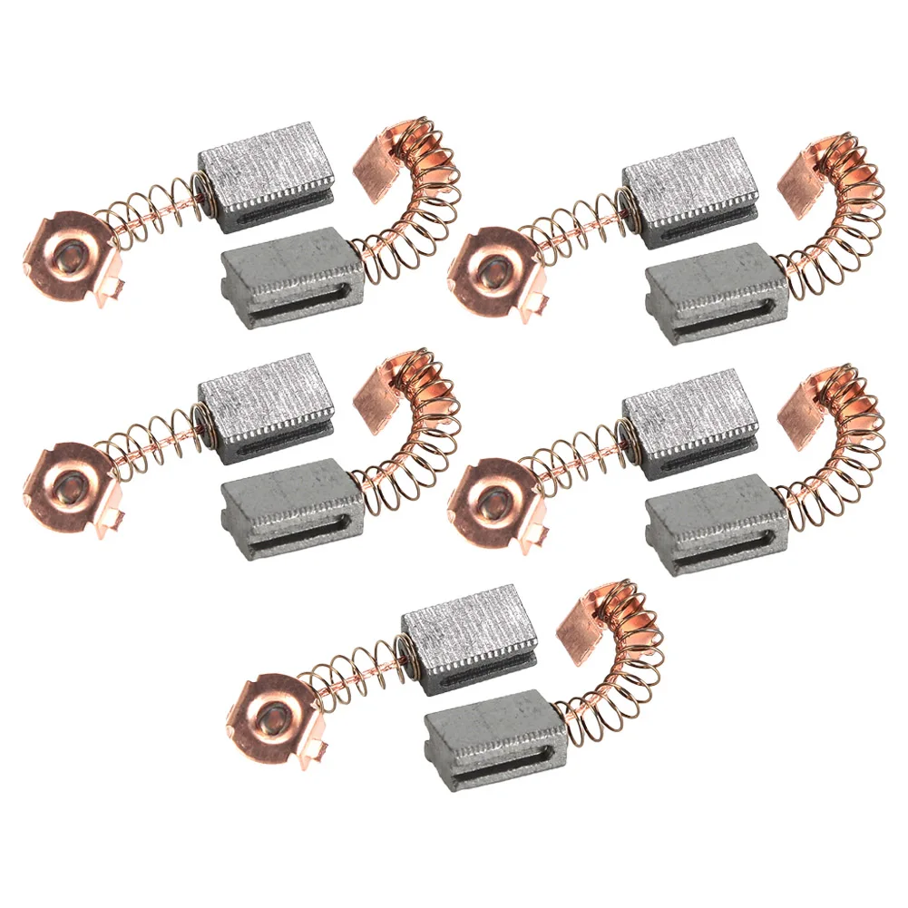 10 Pcs Electric Motor Carbon Brushes Set 5*8*12mm Replacement Parts For Black-Decker Angle Grinder G720 Power Tools Accessories