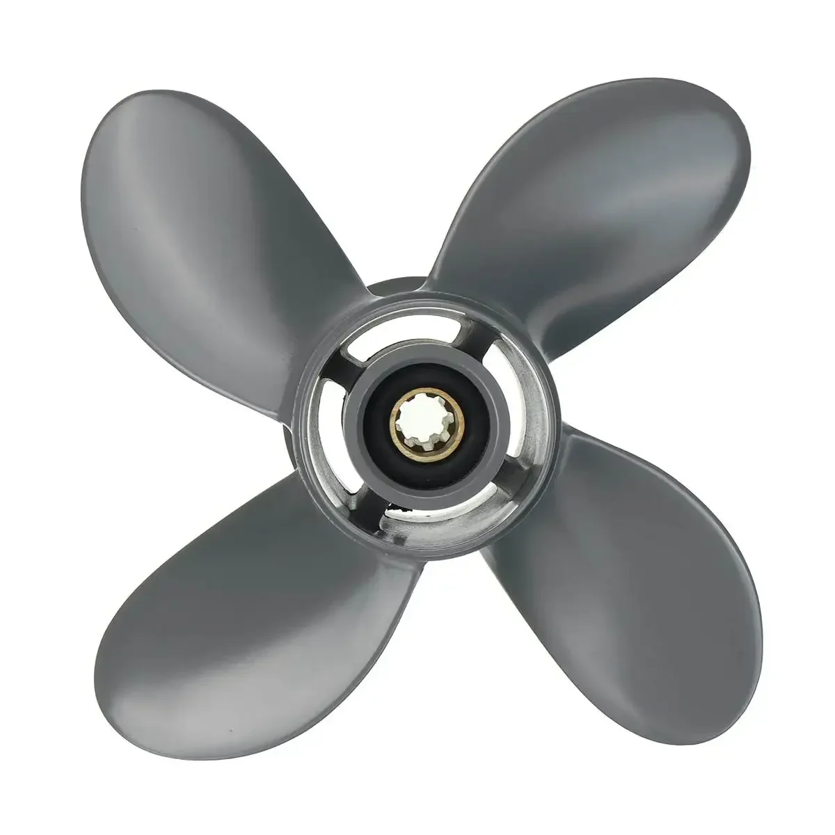 

Propeller 4 Blade 9 1/4X10 Fit Honda and Yamaha Outboard BF8D BF9.9D BF9.9 BF15A BF15D BF20 Aluminum Outboard Propeller