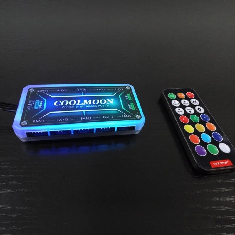 Y51A Coolmoon RGB Fan Fan Controller Intelligent Music Controler