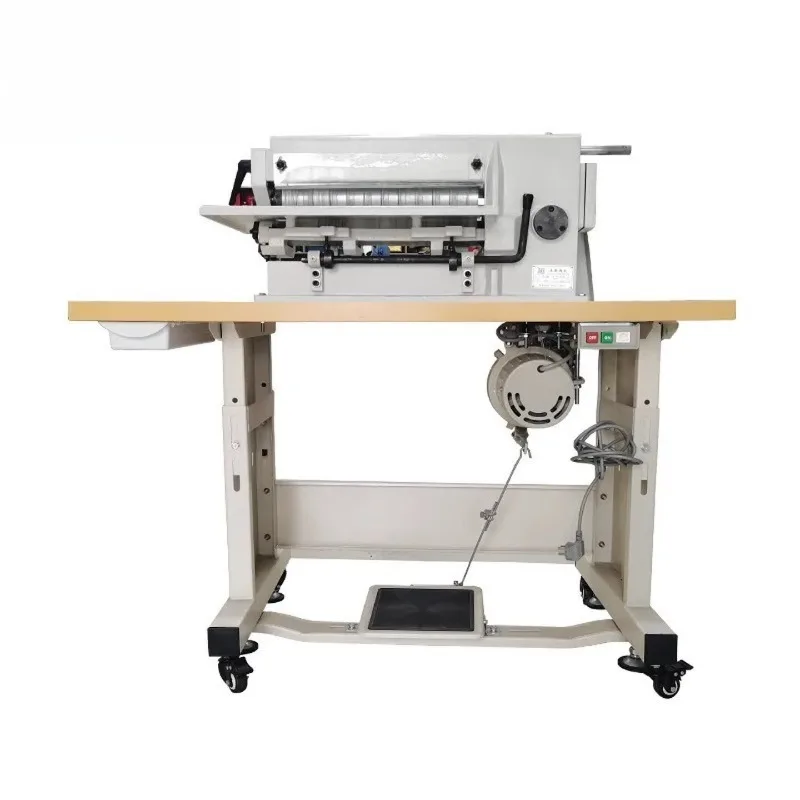 Heavy-duty leather slitting machine, synchronous belt EVA foam rhinestone round knife slitting machine, belt rubber automatic