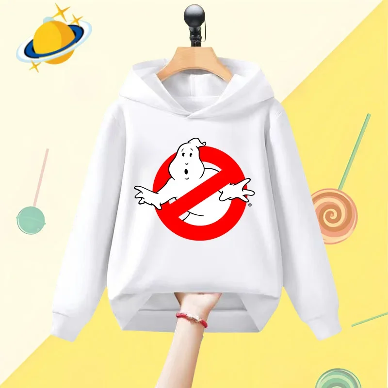 Game Ghostbusters anime kids Hoodie Cartoon printed Autumn/Winter Long sleeve sweatshirt Boys girls Kawaii casual top