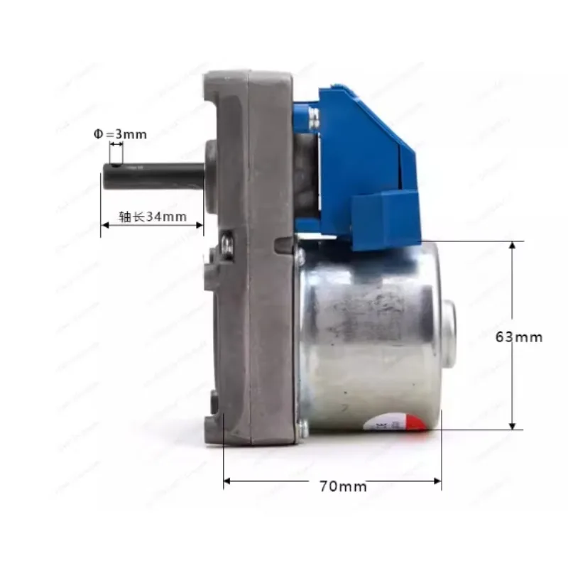 64/65TYD pellet round table furnace feeding slag removal motor blue charcoal furnace heating Jiaolong deceleration motor 2/3/5
