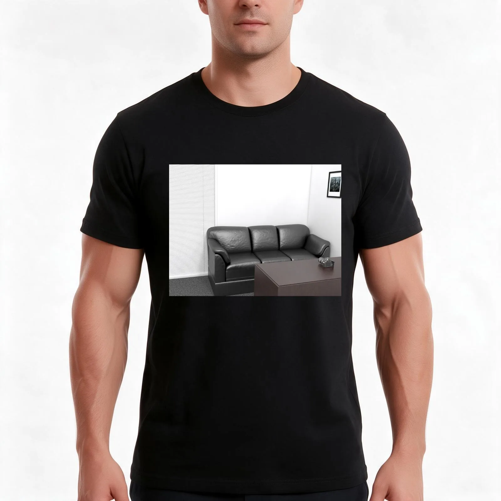 Casting Couch T-Shirt, Summer Casual Cotton Tee, Oversized Streetwear Tops, Vintage Graphic Print, Loose Fit Short Sleeve
