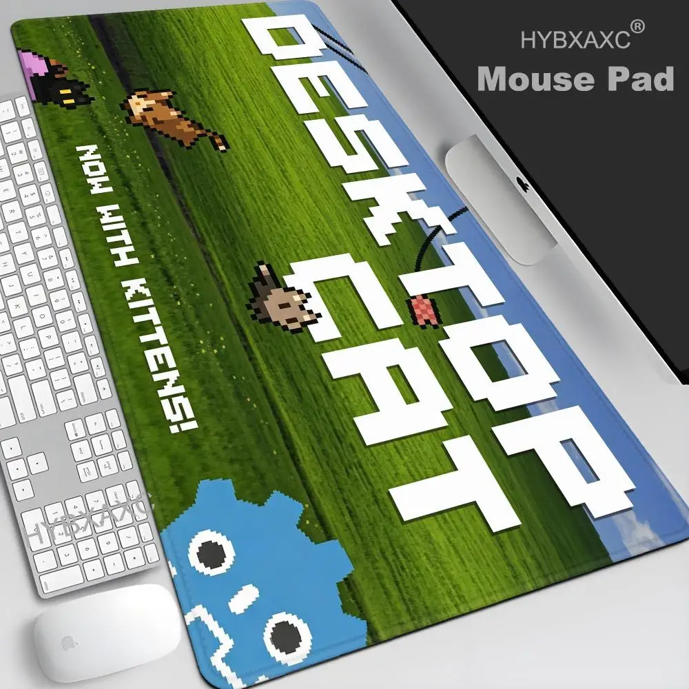 Retro Computer PopUp Window Funny Big Mouse Pad For Office Gaming And Keyboard Non-Slip Large Waterproof Rubber Desk Pad HYBXAXC