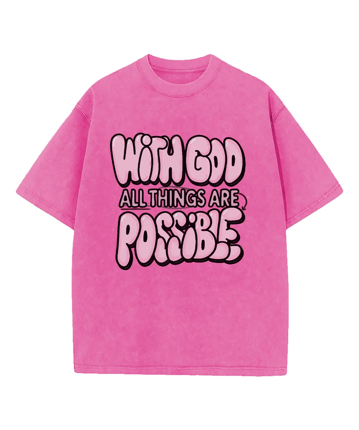 

С Богом все возможны возможности. Футболка христианская с принтом – Soultt