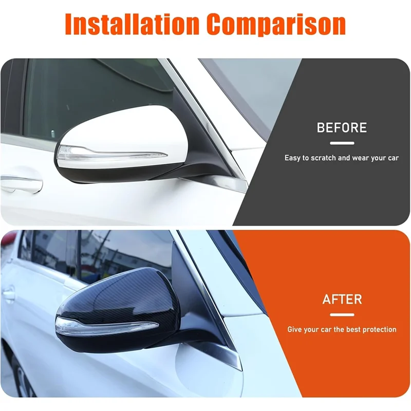 

Car Rearview Mirror Cap Cover For Mercedes Benz C E GLC Class W205 X253 W213 W222 Replace 0998110122 0998110222