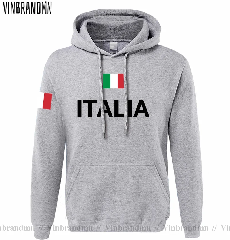 Italy Italia Italian ITA Mens Hoodies Pullovers Hoodie Male Sweatshirts New Streetwear Sportswear Tracksuit Nation Flag Clothing