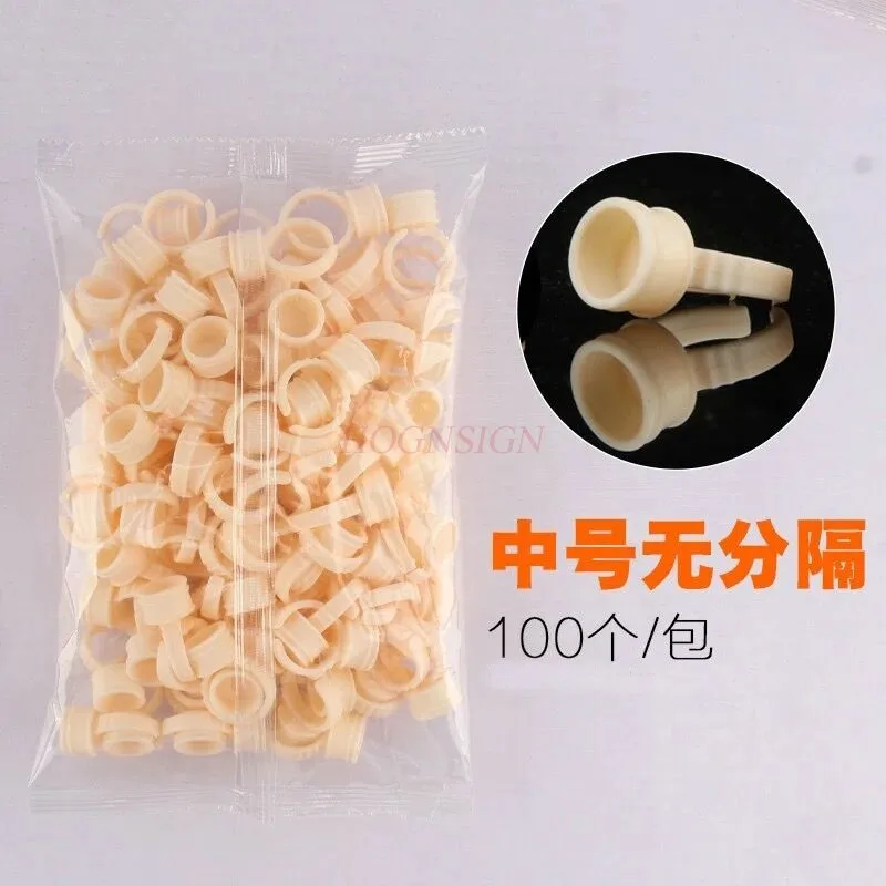 ring cup, disposable soft silicone eyebrow tattoo tool supplies, Semi permanent embroidery color material cup,