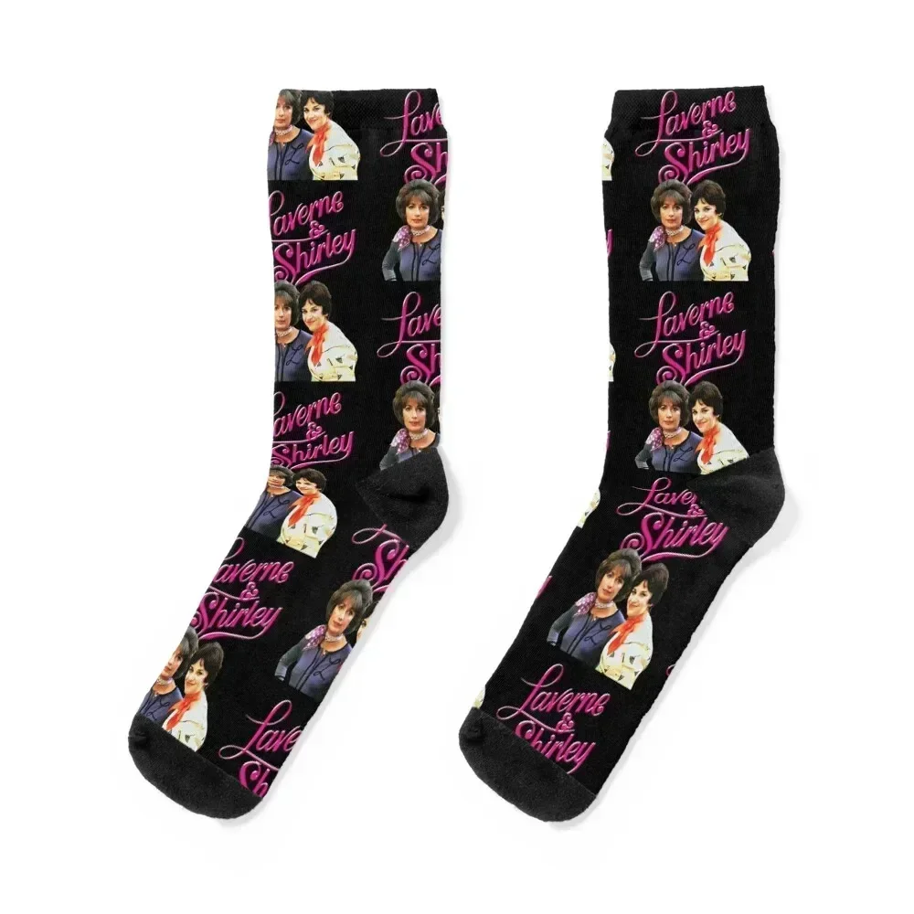 

OUR WAY THROWBACK LAVERNE AND SHIRLEY TRIBUTE Socks winter basketball anti-slip valentine gift ideas Luxury Woman Socks Men's