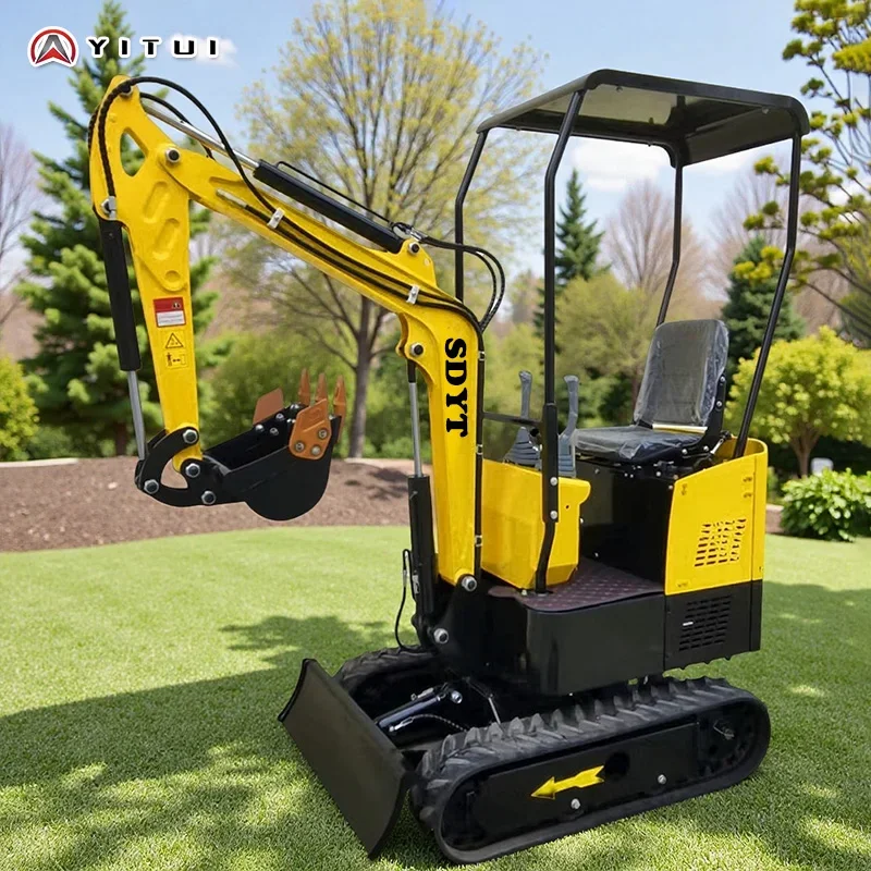 Factory Direct Sales Small Excavator 1.2 Tons Mini Digger EPA EURO5 Engine Agricultural Small Excavator Customized