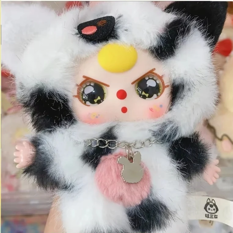 

Горячая серия «Три кота и собака», плюшевая сюрприз, слепая коробка, подарки, каваи, забавная плюшевая кукла, сумка, очаровательное украшение, коллекционная игрушка в подарок