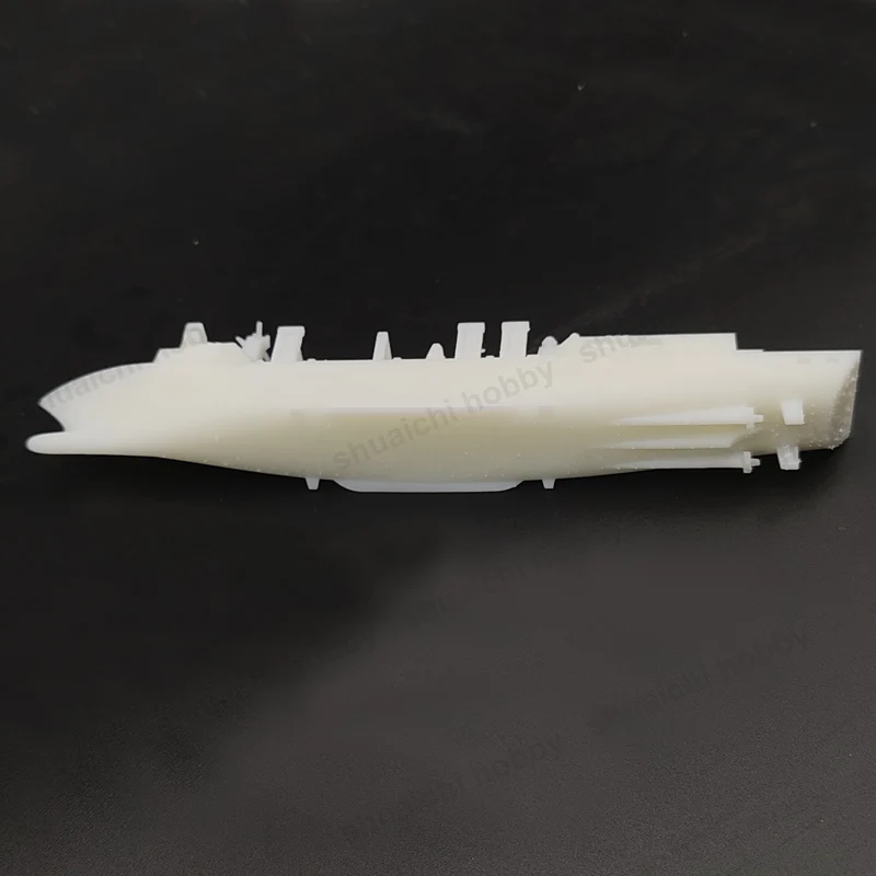 2 Buah Model Tipe 091 Kapal Pasokan Komprehensif 1/2000 1/1500 Skala Resin Pengisian Kapal Cetakan Bawah Penuh DIY Bagian Perahu