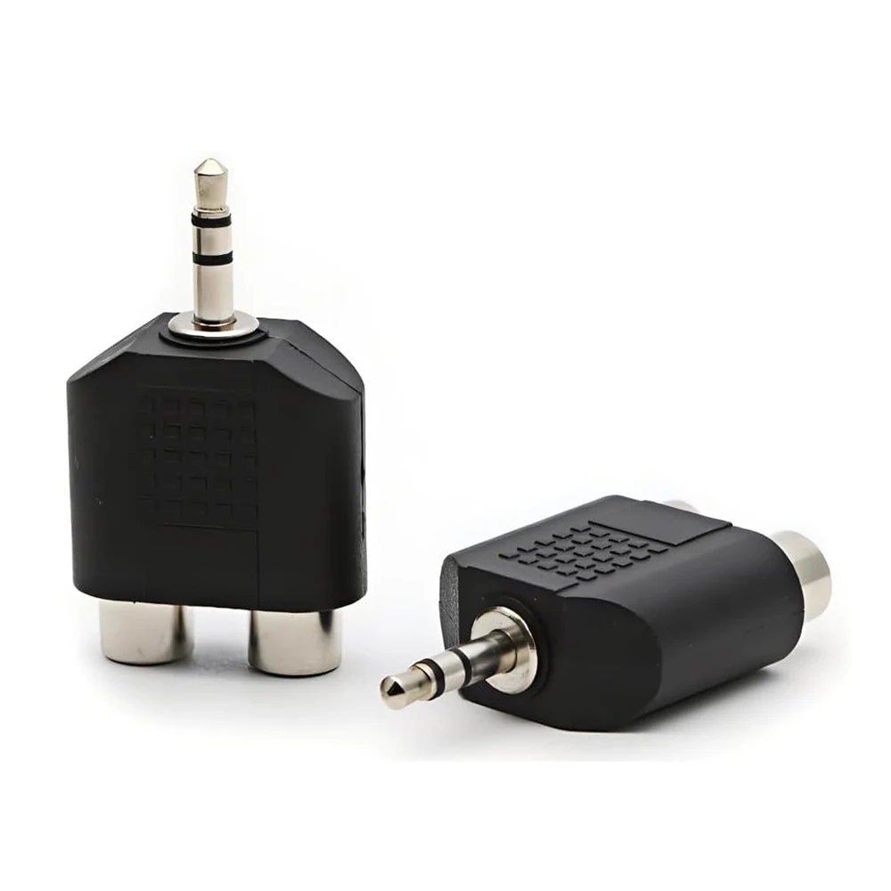 Adattatore audio AUX da 3,5 mm TRS stereo a 2RCA Y Splitter doppio RCA a jack da 3,5 mm per altoparlante amplificatore Mp3 per PC cellulare