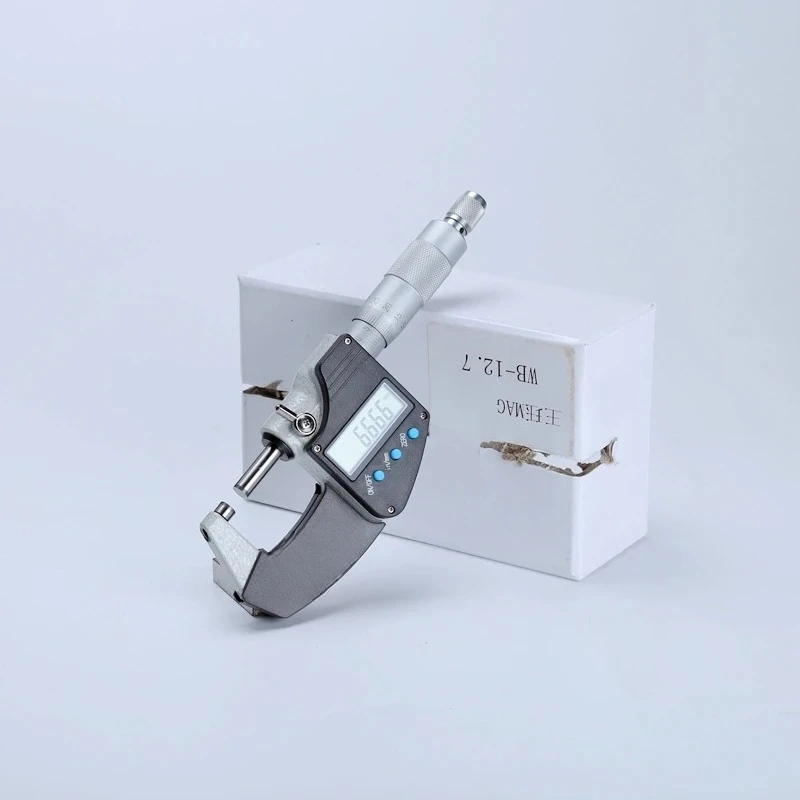 Syntek Digital Outside Micrometer 0-100mm 0.001mm Metric/Inch Carbide Tip LCD Gauge Precision Measuring Hand Tool​