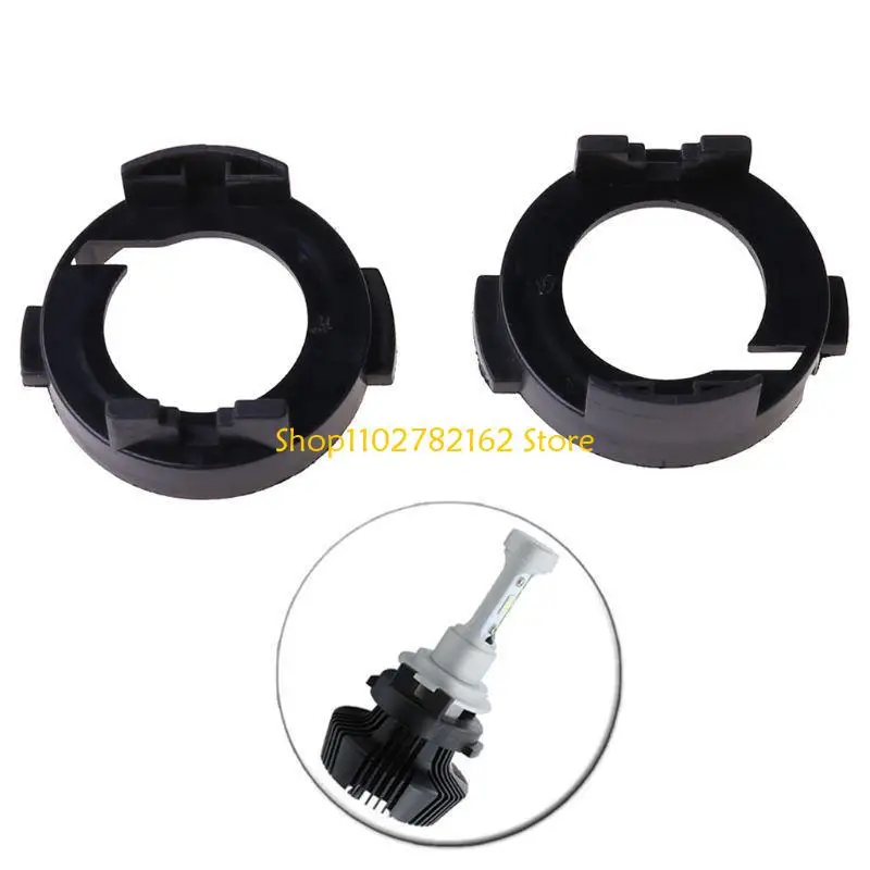 

547B Base Adapters H7 LED Headlight Bulbs Headlamp Retainers Socket for Kia Forte Koup 2014-2016 2012-2017 2x