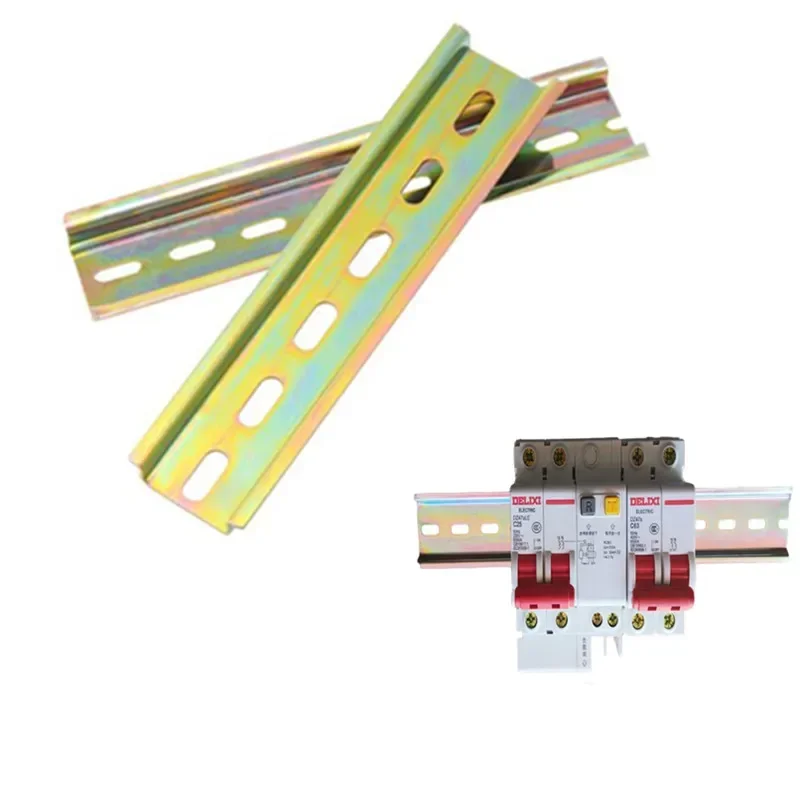 Universal Circuit Breaker Rail 35mm DIN Rail for C45 DZ47 Terminal Block Relay Track Electrical Accessories