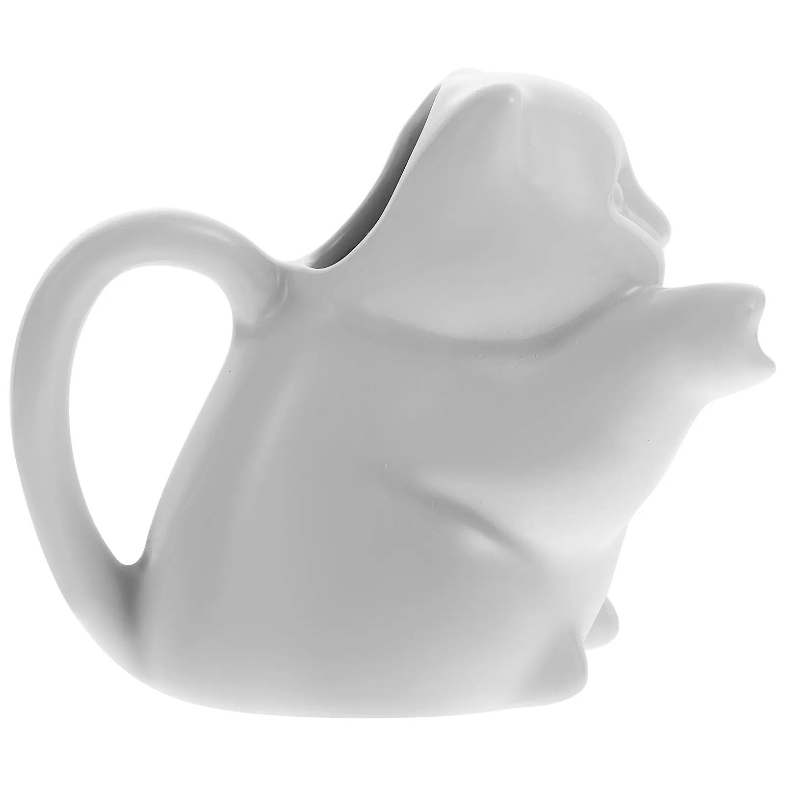 

Small Milk Jug Flower Cup Ceramic Kettle Jar Coffee Frothing Cream Animal Cartoon Pull