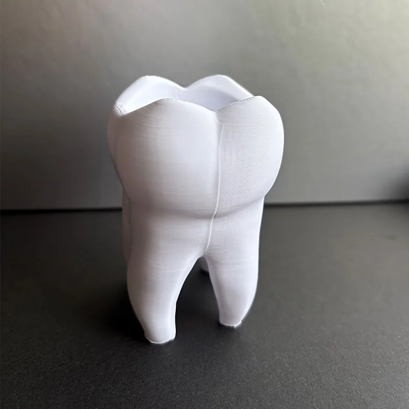 Creative teeth shaped pen holder, home office desktop decoration, bathroom toothbrush storage rack