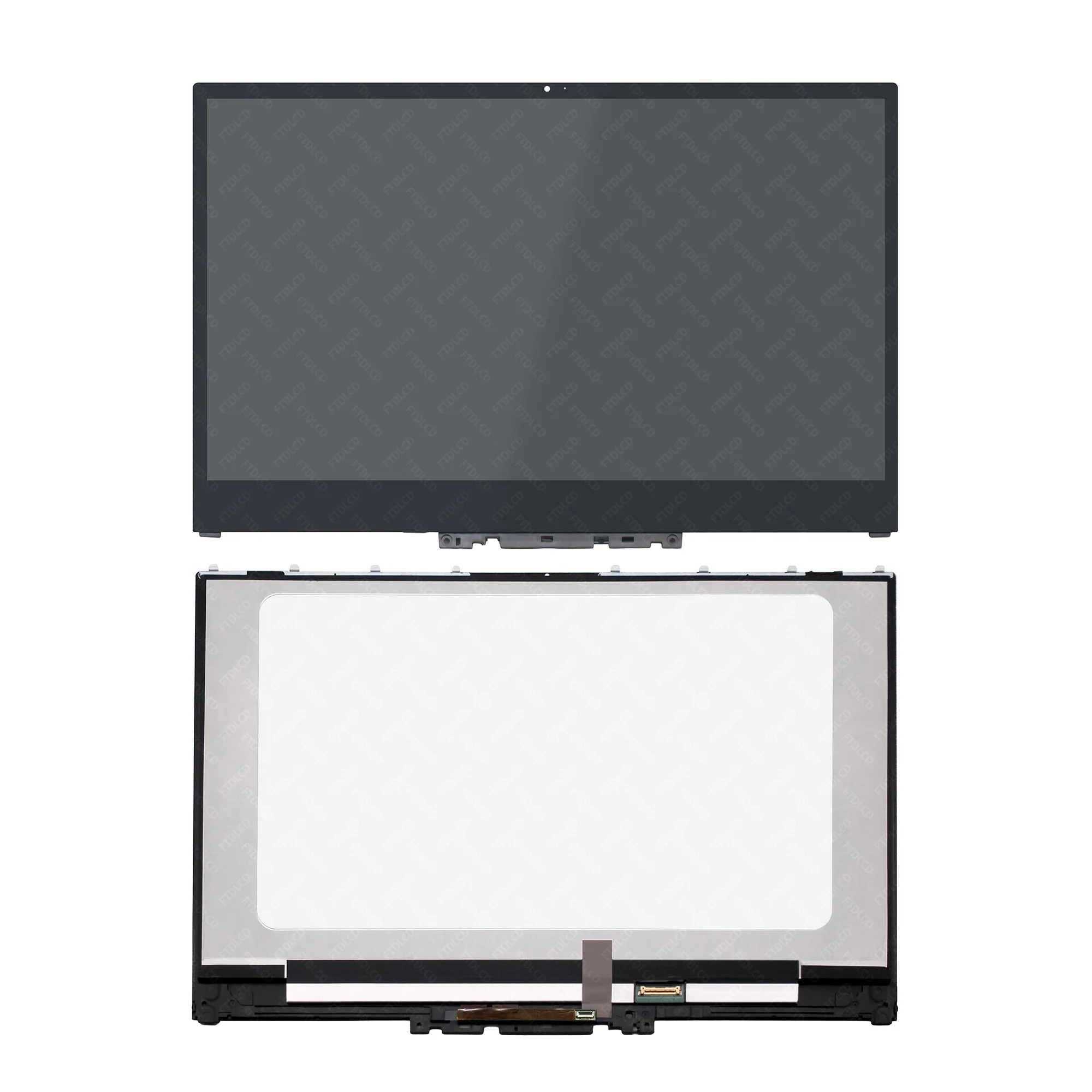 Panel de pantalla LCD de 15,6 pulgadas, montaje de digitalizador de cristal táctil con bisel para Lenovo YOGA 720, 15IKB, 80X7, B156HAN02.0