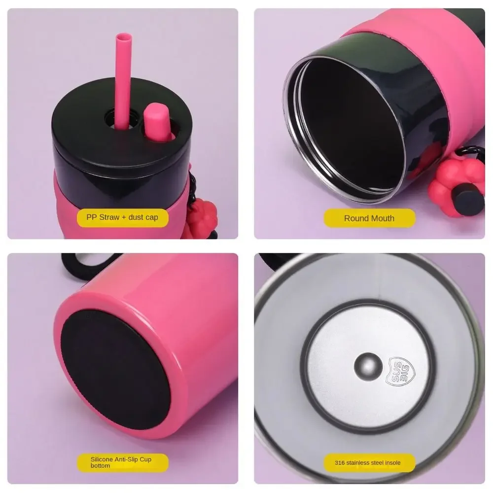 

Cup Cold Insulation With Lifting Rope Thermal Water Bottle Car Cup 700ML Vacuum Cup 316 Stainless Steel Leak-proof Insulated