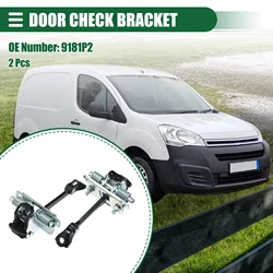 X Autohaux 2 Pcs Door Check Strap Assembly for Citroen Berlingo III 2008-2021 for Peugeot Partner Tepee 2008-2021 9181P2