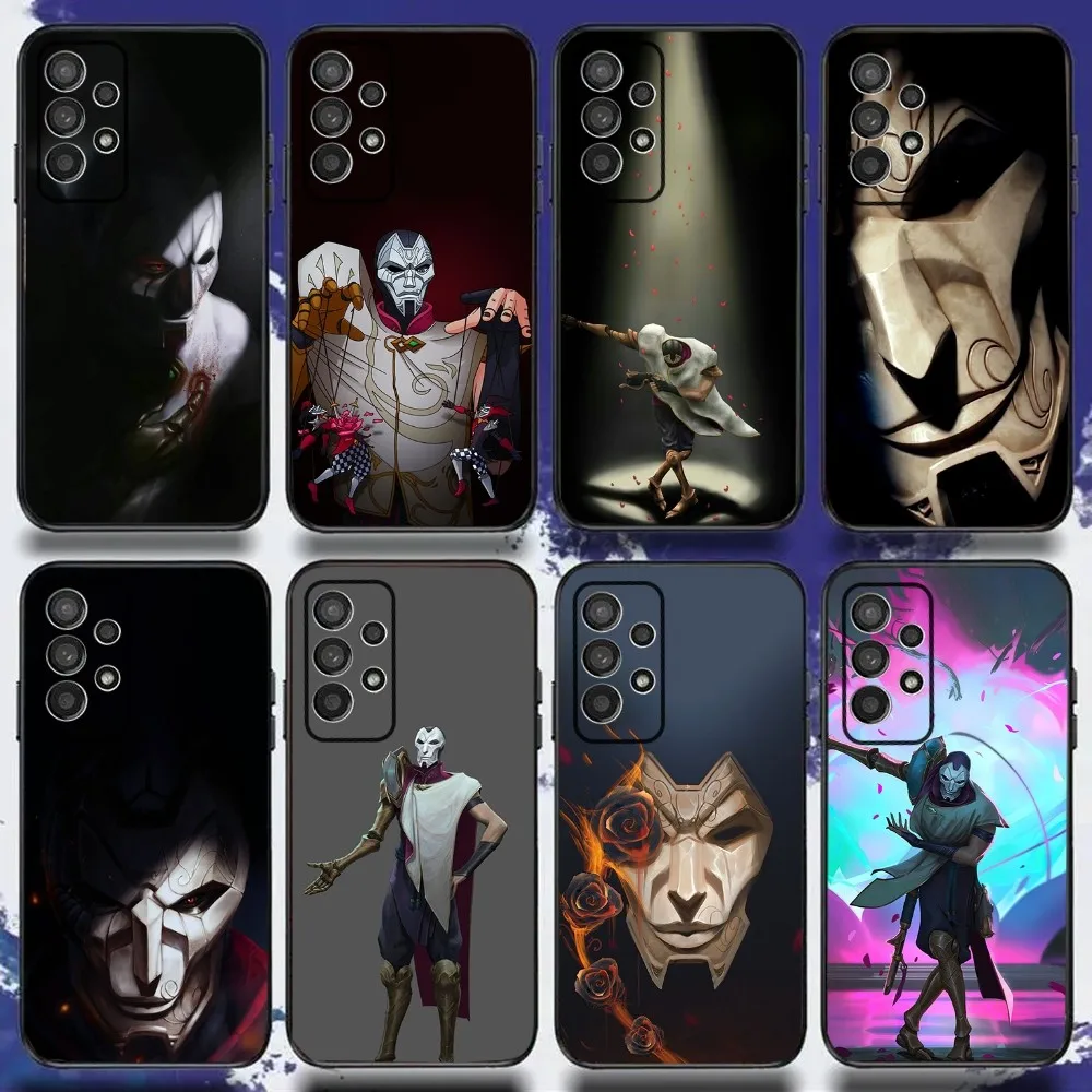 L-LOL K-Khada Jhin Virtuoso Phone Case For Samsung S24,S21,S22,S23,S30,Ultra,S20,Plus,Fe,Lite,Note,10,9,5G Black Soft Cover