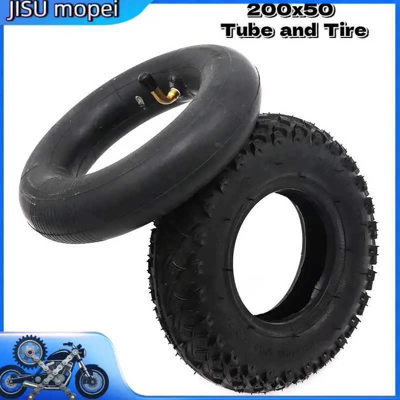 

Пневматическая шина и внутренняя камера 200x50 для скутера, совместимые с Pro RDS RX200 E100 E150 E200 Dune Buggy - один комплект