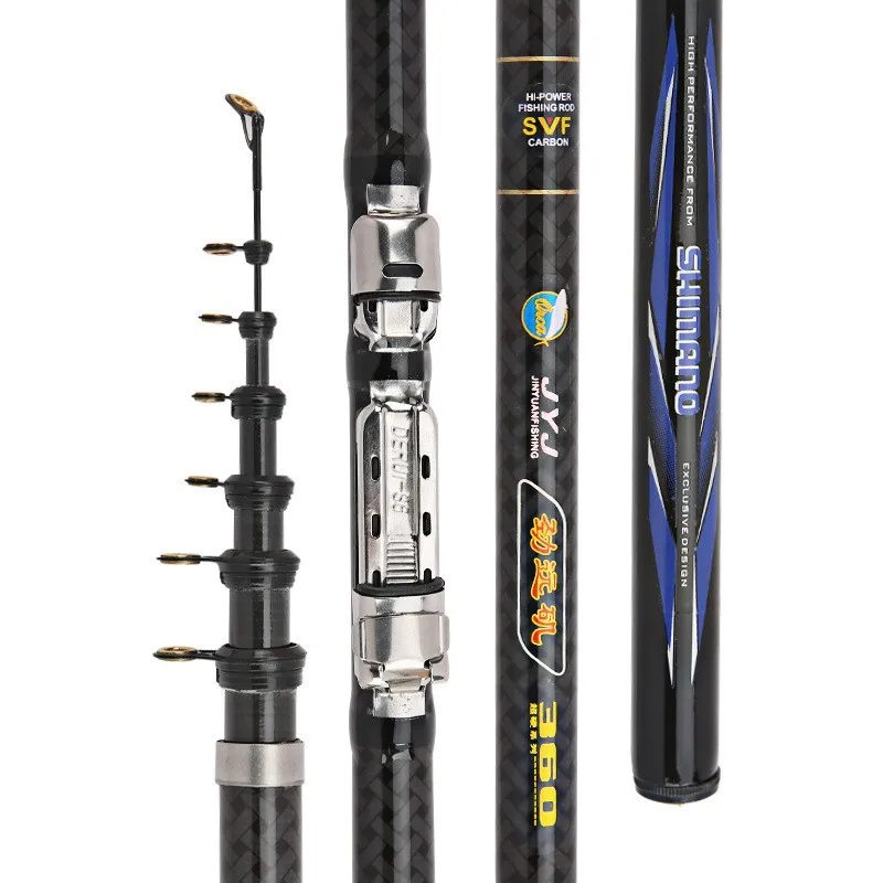 

Jinyuan-Carbon Rock Fishing Rod, Medium Long Section, Ultra Light, Ultra Hard, Clamping Plate, Wheel Seat, 3.6m4.5m5.4m6.3m