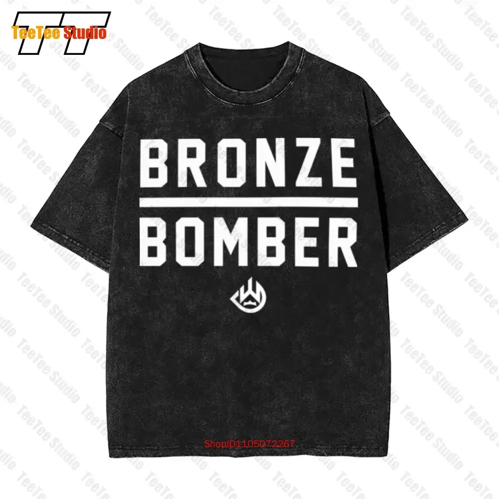 Deontay Wilder Bronze Bomber Boxer Boxing Fan Vintage Oversized T-Shirt X49Q