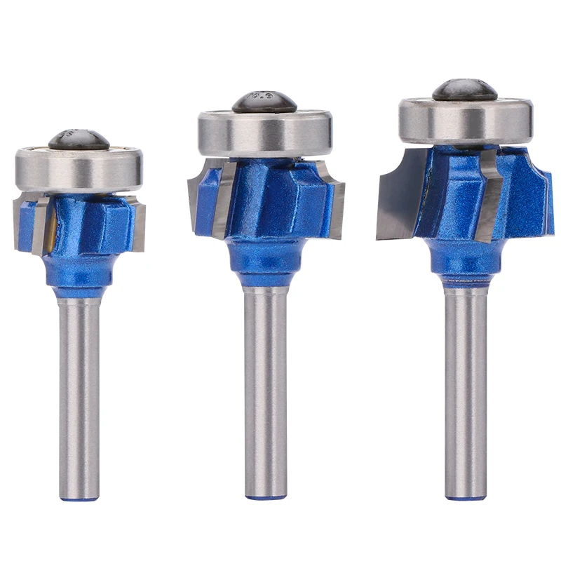 HAMPTON Fräser 1/4 Zoll 6mm Schaft Blaues Rundfräser-Set Hartmetall-Holzfräser für Holzbearbeitung – Detail 5