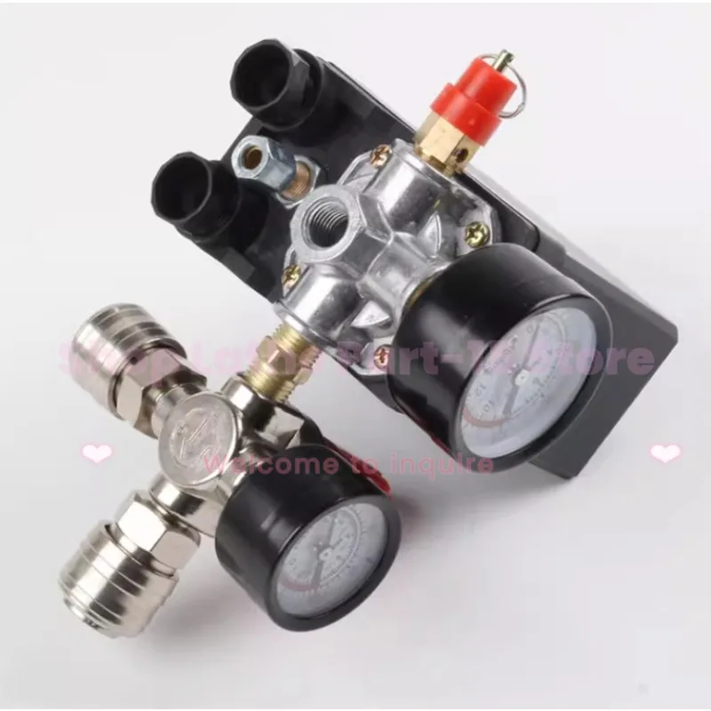 صمام تنظيم ضغط الغاز لضاغط الهواء، مجموعة مفاتيح الضغط الأوتوماتيكية بأربعة فتحات على الطراز الأوروبي والألماني