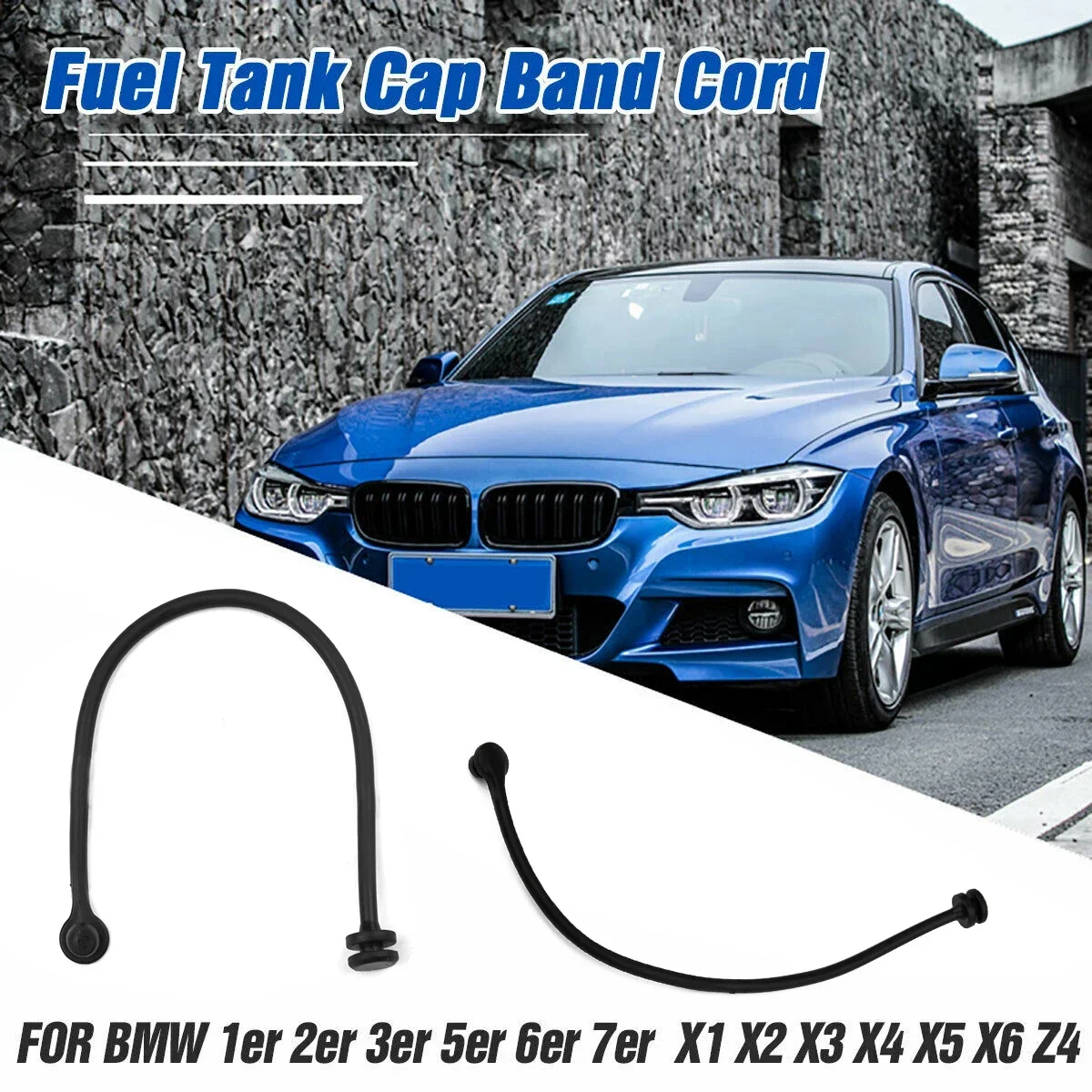 Band Cord Fuel Tank Cap Fuel Tank Cap Cable Wire Fuel Tank Cap Band Cord E90 For BMW For BMW E81 13.6cm X 0.2cm For BMW X3 X5 X6