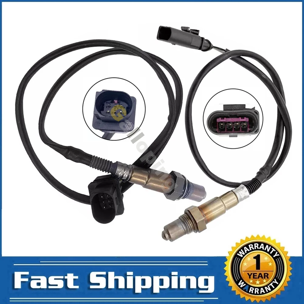 2x O2 Oxygen Sensor for Volkswagen Passat Beetle 2012 2013 2014 Rabbit 2006 2007 2008 Jetta 2005 - 2014 2.5L Upstream Downstream