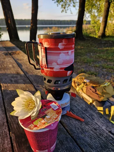 Imagen 2 del producto APG 750ML sistema de cocina al aire libre senderismo Camping estufa intercambiador de calor olla quemadores de Gas propano