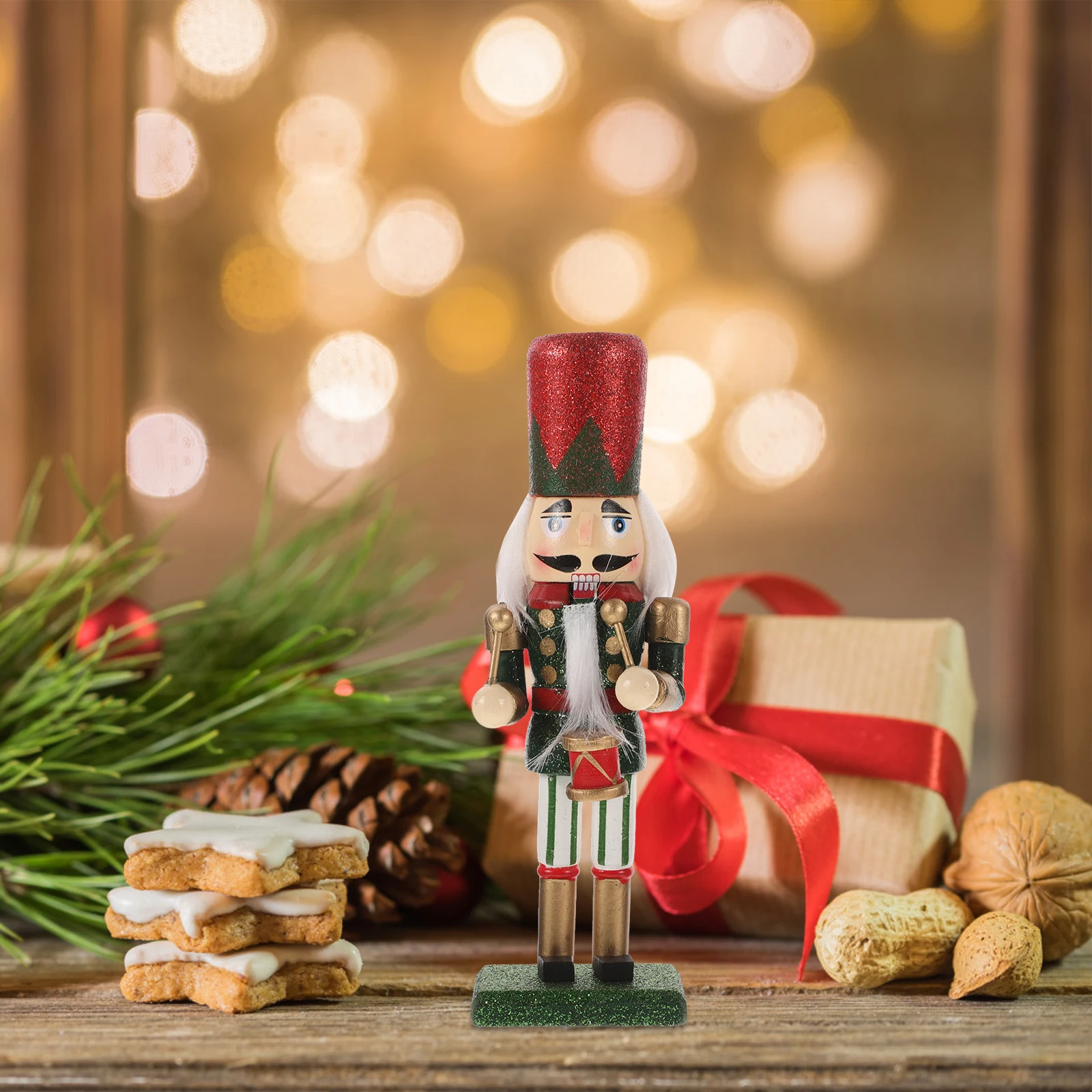

Creative Wooden Soldier Christmas Decoration Desktop Ornament Festival Home Decor Craft Nutcracker Table Decorations Wooden