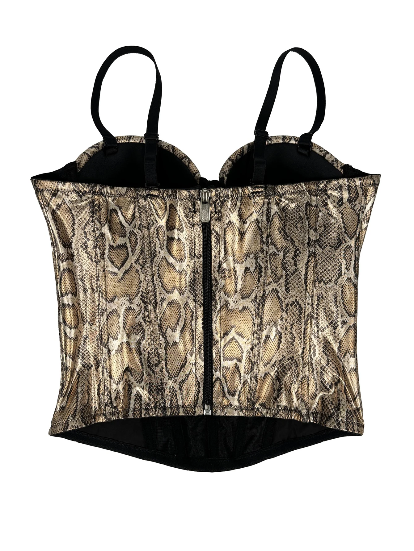 Sexy y2k snake pattern corset crop top women summer halter tank top woman 2026 cropped night club party tops hotwife street wear