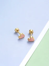 A pair of love pink earrings